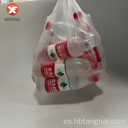 Las bolsas de compras están llenas de NASO4 transparente